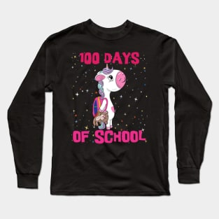 Happy Magical 100 Days Of School - Unicorn 100 Day Long Sleeve T-Shirt
